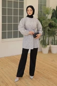 Desenli Tunik Gri - 20275.1778. - 2