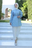 Desenli Tunik Mavi - 20275.1778. - 6