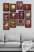 Nostalji Pop 12 Parça Ahşap Mdf Tablo Zlltb167 - 1