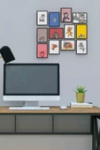 Tom Ve Jerry 12 Parça Mdf (ahşap) Tablo Ofis Boyu - 1