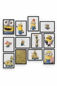 Minions 12 Parça Ahşap Mdf Tablo Zlltb253 - 2