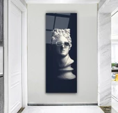 Heykel Desen Cam Tablo | Hediyelik, Dekoratif, Ofis, Mutfak - 6