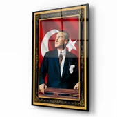 Atatürk Cam Tablo | Hediyelik, Dekoratif, Ofis, Mutfak - 2