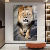 Aslan Cam Tablo | Hediyelik, Dekoratif, Ofis, Mutfak - 4