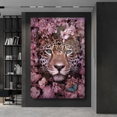 Leopar Cam Tablo | Hediyelik, Dekoratif, Ofis, Mutfak - 4