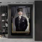 Atatürk Cam Tablo | Hediyelik, Dekoratif, Ofis, Mutfak - 5