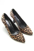 Erkan Saçmacı Misha Leopar Kadeh Topuklu Ayakkabı - 1