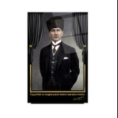 Atatürk Cam Tablo | Hediyelik, Dekoratif, Ofis, Mutfak - 3