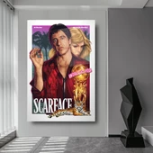 Scarface Tony Montana Cam Tablo | Hediyelik, Dekoratif, Ofis, Mutfak - 6