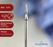 Himarry 5 adet Freze VLADMİVA serpme elmas kırmızı Ateş 0,23 mm - 1