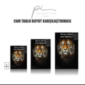 Gold Yapraklar Cam Tablo | Hediyelik, Dekoratif, Ofis, Mutfak - 4