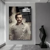 Pablo Escobar Narcos Cam Tablo | Hediyelik, Dekoratif, Ofis, Mutfak - 5