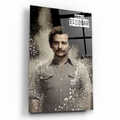Pablo Escobar Narcos Cam Tablo | Hediyelik, Dekoratif, Ofis, Mutfak - 1