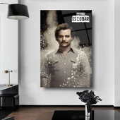 Pablo Escobar Narcos Cam Tablo | Hediyelik, Dekoratif, Ofis, Mutfak - 6
