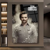 Pablo Escobar Narcos Cam Tablo | Hediyelik, Dekoratif, Ofis, Mutfak - 4