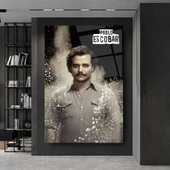 Pablo Escobar Narcos Cam Tablo | Hediyelik, Dekoratif, Ofis, Mutfak - 3