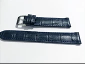 Fado &Her Saate Uyumlu Hakiki Deri Saat Kordonu 18 mm (141) Mavi - 2