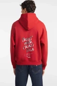 Unisex Baskılı Kapşonlu 3 İplik Hoodie Sweathirt  fm1.43KA - 1