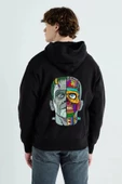 Unisex Baskılı Kapşonlu 3 İplik Hoodie Sweathirt  fm1.17SA thumbnail 1