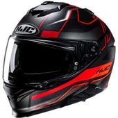 KASK HJC i71 IORIX MC1SF MAT GRİ/KIRMIZI - 1