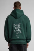 Unisex Baskılı Kapşonlu 3 İplik Hoodie Sweathirt  fm1.43YA - 1