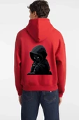 Unisex Baskılı Kapşonlu 3 İplik Hoodie Sweathirt  fm1.56KA - 1