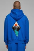 Unisex Baskılı Kapşonlu 3 İplik Hoodie Sweathirt  fm1.18MA - 1
