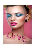 Love Kadın Cam Tablo  | Hediyelik, Dekoratif, Ofis, Mutfak - 3