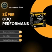 SHİLAJİT  TAKVİYE EDİCİ GIDA %100 Saf Shilajit 30'lu sachet  Ithal Shilajit +9 zengin çeşit 300 mg - 4