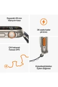 Apple Watch Ultra 2 (49 mm)  Titanium İndigo Alpıne Loop  Akıllı Saat (Apple Türkiye Garantili) - 4