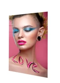 Love Kadın Cam Tablo  | Hediyelik, Dekoratif, Ofis, Mutfak - 2