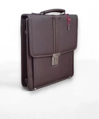 Dikey Deri Evrak Çantası Anahtar Kilitli A4 Uyumlu 8683255013685 - 7