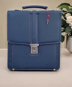 Dikey Deri Evrak Çantası Anahtar Kilitli A4 Uyumlu 8683255013685 - 4