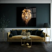 Aslan Cam Tablo | Hediyelik, Dekoratif, Ofis, Mutfak - 4