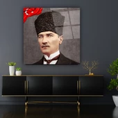 Atatürk Cam Tablo | Hediyelik, Dekoratif, Ofis, Mutfak - 6