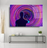 Neon Girdap Cam Tablo | Hediyelik, Dekoratif, Ofis, Mutfak - 4