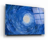 Soyut Mavi Cam Tablo | Hediyelik, Dekoratif, Ofis, Mutfak thumbnail 1