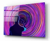 Neon Girdap Cam Tablo | Hediyelik, Dekoratif, Ofis, Mutfak - 2