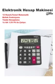 Elektronik Hesap Makinesi  12 Haneli  Temel Matematik  Bellek Fonksiyonu  Yüzde Hesaplama - 3