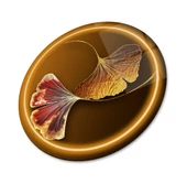 Gold Yaprak Yuvarlak Cam Tablo | Hediyelik, Dekoratif, Ofis, Mutfak - 2