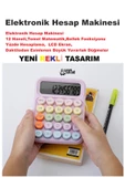 Yeni Tasarım  Renkli Büyük Düğme Elektronik Hesap Makinesi 14 Haneli  Temel Matematik  Yüzde Hesap - 3