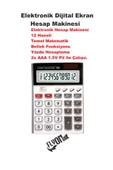Elektronik Hesap Makinesi 14 Haneli  Temel Matematik Bellek Fonksiyonu  Yüzde Hesaplama Key Torch - 2