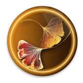 Gold Yaprak Yuvarlak Cam Tablo | Hediyelik, Dekoratif, Ofis, Mutfak - 1