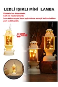 Led Mini Lamba Parti , Ev, Bahçe, Restorantlarda Hem Dekorasyon Hem Aydınlatma Fener Kamp Retro Tarz - 1