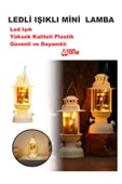 Led Mini Lamba Parti , Ev, Bahçe, Restorantlarda Hem Dekorasyon Hem Aydınlatma Fener Kamp Retro Tarz - 4