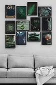 Slytherin 12 Parça Ahşap Mdf Tablo Zlltb269 - 1