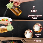 Porsima ALK-1900 Çok Amaçlı Cam Sprey Şişe -Yağdanlık Limon Sirke Sos Püskürtücü, Sızdırmaz Yağdanlık Yeşil thumbnail 6