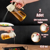 Porsima ALK-3154 Çok Amaçlı Cam Sprey Şişe -Yağdanlık Limon Sirke Sos Püskürtücü, Sızdırmaz Yağdanlık Krem - 6