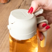 Porsima ALK-1900 Çok Amaçlı Cam Sprey Şişe -Yağdanlık Limon Sirke Sos Püskürtücü, Sızdırmaz Yağdanlık Yeşil thumbnail 4