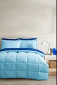 Özdilek Colormix Çift Kişilik Uyku Seti Aqua-Lacivert - 1